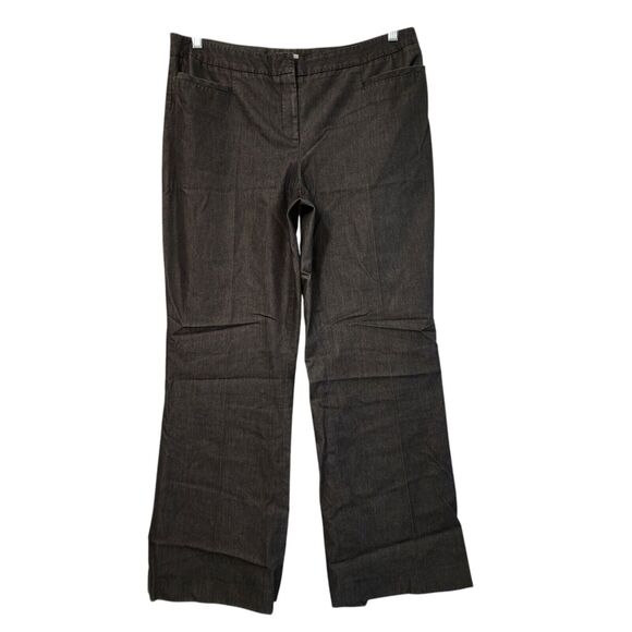 Halogen Black Stretch Wide Leg Trouser Pants - Size 14 - Picture 1 of 10